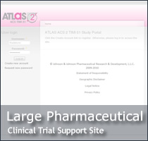 Large Pharmaceutical Clinical Trial Portal